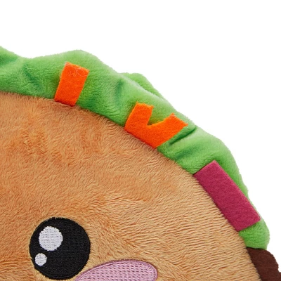 Smiley Soft Taco Stuffed Animal, Comfort Food Plush Toys For Gifts, Collectibles (Brown, 10 In) 7 Smiley Soft Taco Stuffed Animal, Comfort Food Plush Toys For Gifts, Collectibles (Brown, 10 In) - Image 5