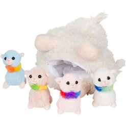 PixieCrush Plush Stuffed Llama Mommy Toy With 4 Babies In Her Tummy For Kids -Toy Store GUEST 84402f1a 820b 4abb 8ead e7b39efd9a72