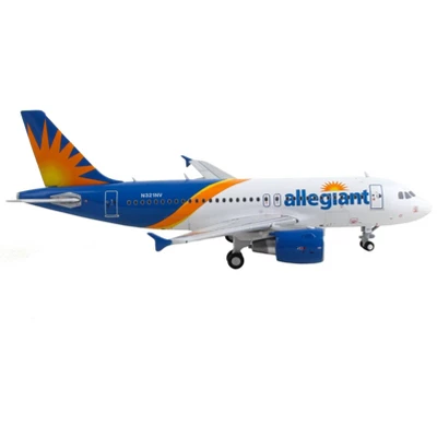 Airbus A319 Commercial Aircraft "Allegiant Air" White And Blue With Graphics 1/400 Diecast Model Airplane By GeminiJets 4 Airbus A319 Commercial Aircraft "Allegiant Air" White And Blue With Graphics 1/400 Diecast Model Airplane By GeminiJets - Image 2
