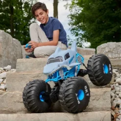 Monster Jam Official Mega Megalodon All-Terrain Remote Control Monster Truck With Lights - 1:6 Scale -Toy Store GUEST 84cf5b78 3bf3 43f1 8a71 b6b3c0ded51e