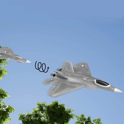 Top Race F-22 Raptor RC Jet - Battery Powered 4 Ch, 6 Axis Gyro, 300+ Ft Range 4 Top Race F-22 Raptor RC Jet - Battery Powered 4 Ch, 6 Axis Gyro, 300+ Ft Range - Image 2