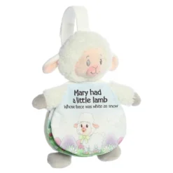 Ebba Small Mary Had A Little Lamb Story Pals Educational Baby Stuffed Animal White 9"