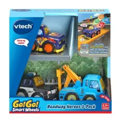 VTech Go! Go! Smart Wheels 3-Pack Race Car + Sports Car + Tow Truck - Open Box -Toy Store GUEST 86594303 520b 4f67 a64b 694713ed68d2