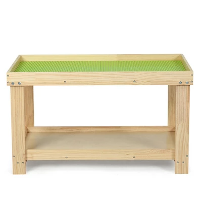Costway Solid Wood Kids Activity Play Table Block Table Multifunction W/Storage 11 Costway Solid Wood Kids Activity Play Table Block Table Multifunction W/Storage - Image 9