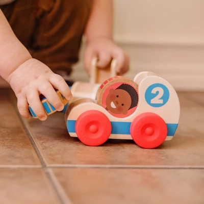 Melissa & Doug GO Tots Wooden Race Cars (2 Cars, 2 Disks) 8 Melissa & Doug GO Tots Wooden Race Cars (2 Cars, 2 Disks) - Image 6