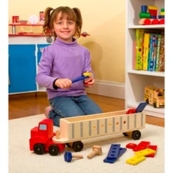 Melissa & Doug Big Rig Truck Wooden Building Set (22pc) -Toy Store GUEST 8a64a95e 689f 400e aa1f b6670bc9879a