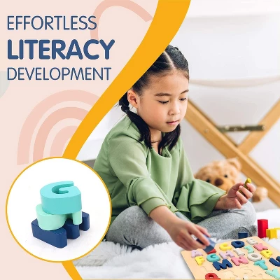 Leo & Friends Wooden Chunky Alphabet Puzzle For Toddlers 7 Leo & Friends Wooden Chunky Alphabet Puzzle For Toddlers - Image 5