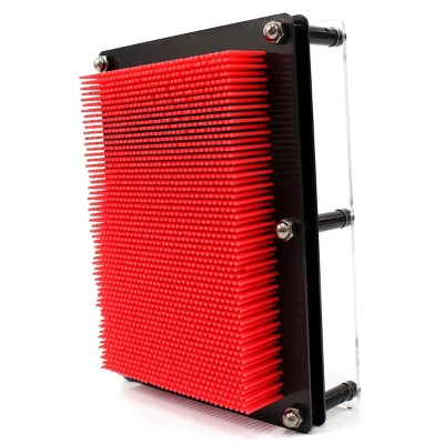 Insten 3D Pin Toy Art Impression Board, Red, 6 X 8 X 2 In 8 Insten 3D Pin Toy Art Impression Board, Red, 6 X 8 X 2 In - Image 6