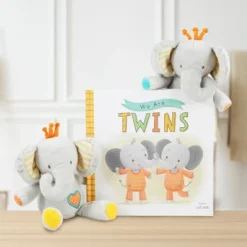 Tickle & Main We Are Twins, Baby And Toddler Twin Gift Set, Keepsake Book And Set Of 2 Plush Elephant Rattles For Boys And Girls -Toy Store GUEST 8d64c128 8846 4cd1 8c02 888851e2f8f7