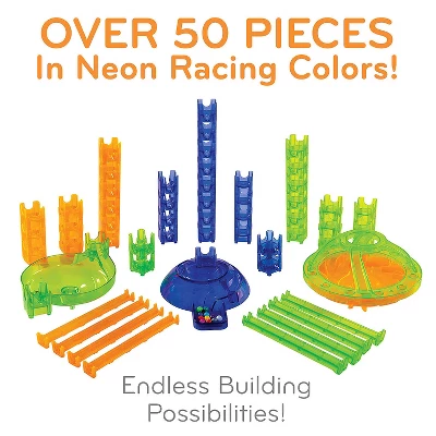 MindWare Q-Ba-Maze Rally Racing Marble Run Building Set - 69 Pieces 4 MindWare Q-Ba-Maze Rally Racing Marble Run Building Set - 69 Pieces - Image 2
