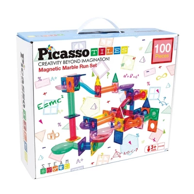 Picasso Tiles Magnetic Marble Run 100pc Building Set 8 Picasso Tiles Magnetic Marble Run 100pc Building Set - Image 6