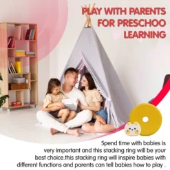 Leo & Friends Cat Stacking Toddler Ring Tower -Toy Store GUEST 93cc08da b42a 453e a585 9acf3b520d0a