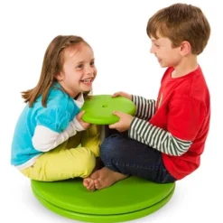 HearthSong - Whizzy Dizzy Spinner, Active Indoor/Outdoor Sit And Spin Toy For Kids