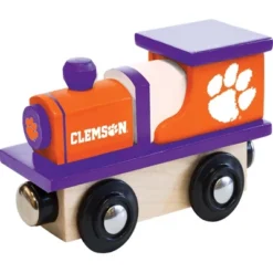 MasterPieces Officially Licensed NCAA Clemson Tigers Wooden Toy Train Engine For Kids