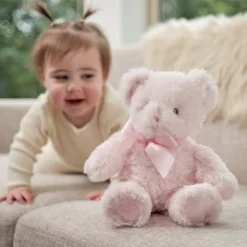 Bearington My First Bear: Classic Hand-Sewn 12-Inch Pink Stuffed Bear -Toy Store GUEST 9a01d91d d8e4 4751 8b7d 650774ee9b46