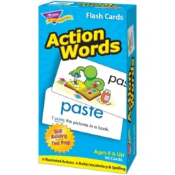 TREND Action Words Skill Drill Flash Cards -Toy Store GUEST 9bab0014 3f9e 48c1 af93 b6c53c051a5d