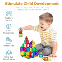 Best Choice Products 265-Piece Kids Magnetic Tiles Set Construction Building Blocks Educational STEM Toy -Toy Store GUEST 9bd3b964 90d1 41f4 a135 a3249a45bf45