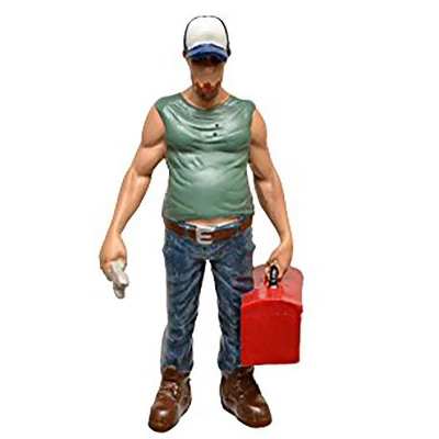 Musclemen Tool Box Guy" Figure For 1:18 Scale Models By American Diorama" 3 Musclemen Tool Box Guy" Figure For 1:18 Scale Models By American Diorama"