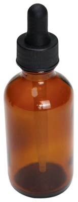 United Scientific Boston Round Amber Flint Bottles, 60 ML, Pack Of 12