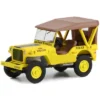 1949 Willys Jeep MB U.S. Army "545th Military Police Company Camp Drake, Japan Training Camp" Yellow 1/64 Diecast Model Car By Greenlight