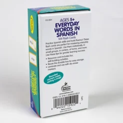 Carson Dellosa Education Everyday Words In Spanish: Photographic Flash Cards, Grade PK-8