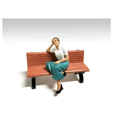 Kristan Sitting Figurine For 1/24 Scale Models By American Diorama 6 Kristan Sitting Figurine For 1/24 Scale Models By American Diorama - Image 4