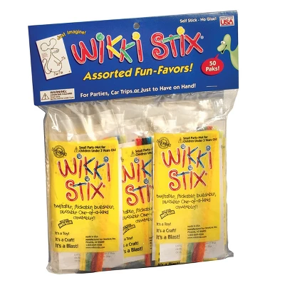 Wikki Stix - Individually Packaged - Assorted Fun Favors - Pack Of 50 4 Wikki Stix - Individually Packaged - Assorted Fun Favors - Pack Of 50 - Image 2