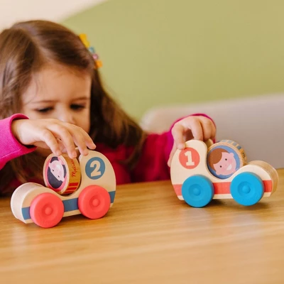 Melissa & Doug GO Tots Wooden Race Cars (2 Cars, 2 Disks) 3 Melissa & Doug GO Tots Wooden Race Cars (2 Cars, 2 Disks)