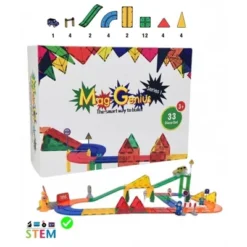 Mag Genius - 33 Pieces Magnetic Speedway Race Tracks With Self Driving Battery Powered Light Up Race Cars 8 Mag Genius - 33 Pieces Magnetic Speedway Race Tracks With Self Driving Battery Powered Light Up Race Cars -Toy Store GUEST a255c69a a282 4509 a2bf c75a4176b8b3