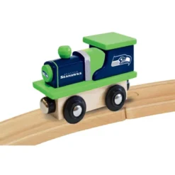MasterPieces Officially Licensed NFL Seattle Seahawks Wooden Toy Train Engine For Kids -Toy Store GUEST a2ffd464 1d73 42bb a530 5a17deb6224e