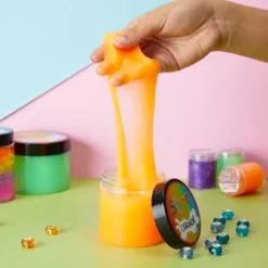 Bright Creations 30 Pack Empty Slime Storage Containers With Lids, Clear Plastic Jars With Labels For Organization, 6 Oz