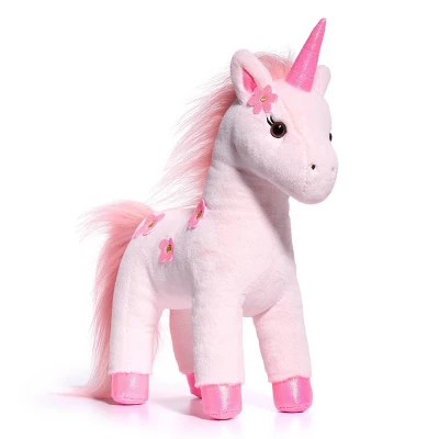 FAO Schwarz 13" Pink Unicorn Glow In The Dark Toy Plush 4 FAO Schwarz 13" Pink Unicorn Glow In The Dark Toy Plush - Image 2