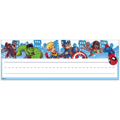 Eureka Marvel Super Hero Self-Adhesive Name Plates, 36 Per Pack, 3 Packs 3 Eureka Marvel Super Hero Self-Adhesive Name Plates, 36 Per Pack, 3 Packs