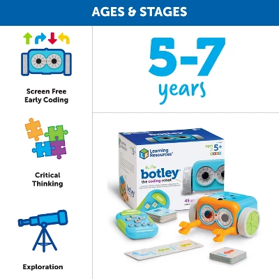 Learning Resources Botley The Coding Robot, Coding STEM Toy, 45 Piece Coding Set, Ages 5+ 6 Learning Resources Botley The Coding Robot, Coding STEM Toy, 45 Piece Coding Set, Ages 5+ - Image 4