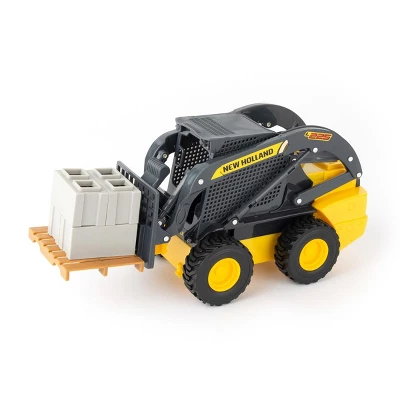 Tomy 1/16 Big Farm Yellow New Holland L225 Skid Steer Set With Accessories 47351 5 Tomy 1/16 Big Farm Yellow New Holland L225 Skid Steer Set With Accessories 47351 - Image 3