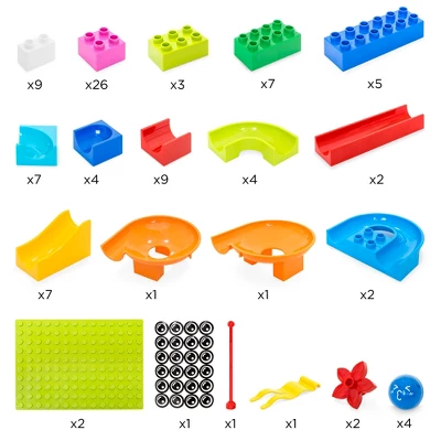 Best Choice Products 97-Piece Marble Maze Run Racetrack Puzzle Construction Game Set STEM Toy W/ 4 Balls 6 Best Choice Products 97-Piece Marble Maze Run Racetrack Puzzle Construction Game Set STEM Toy W/ 4 Balls - Image 4