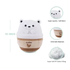 Avocatt Coffee Polar Bear Plush
