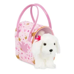 Pucci Pups Classic Glam Bag & Maltese Pup Stuffed Animal