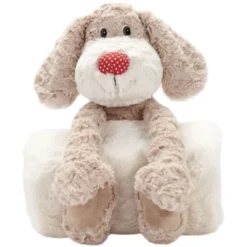 Mina Victory Plush Lines Stuffed Animal Plush With Blanket 7" X 17" Indoor Stuffed Animal -Toy Store GUEST aa3a5d71 9290 457a 941e e34e5c05087b