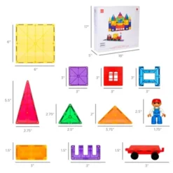 Best Choice Products 265-Piece Kids Magnetic Tiles Set Construction Building Blocks Educational STEM Toy -Toy Store GUEST aba97e53 876f 40dc b3c4 9802661ad6f4