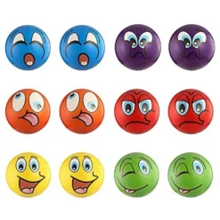 Insten 24 Pack Mini Emoji Soft Foam Stress Balls, Party Favors