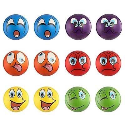 Insten 24 Pack Mini Emoji Soft Foam Stress Balls, Party Favors 3 Insten 24 Pack Mini Emoji Soft Foam Stress Balls, Party Favors
