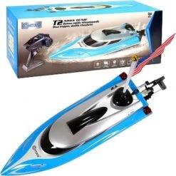 Contixo T2 RC Boat - Remote Control Boat For Pools And Lakes -Fast RC Boats For Adults And Kids (Blue) -Toy Store GUEST ae31177f 7512 41fb b63a 57d0fd0a9631