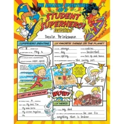 North Star Teacher Resources Fill Me In: Student Superhero, Pack Of 32