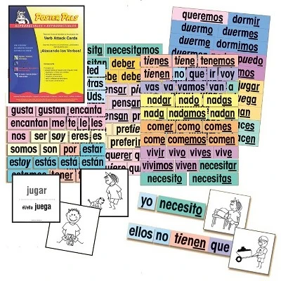 Poster Pals Verb Attack Card Set, Spanish 2 Poster Pals Verb Attack Card Set, Spanish