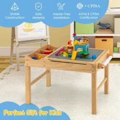 Costway Kids Multi Activity Play Table Wooden Building Block Desk W/ Storage Paper Roll 18 Costway Kids Multi Activity Play Table Wooden Building Block Desk W/ Storage Paper Roll -Toy Store GUEST b5fda30f 8351 4342 805c 649a0c25c0d3