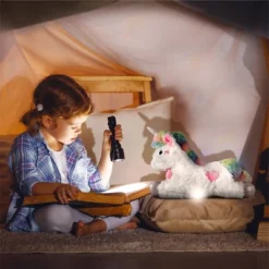 FAO Schwarz Glow Brights Toy Plush LED With Sound White Unicorn 15" Stuffed Animal -Toy Store GUEST b716f023 8485 4069 a28f 4c0449a3d244