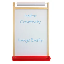 Flipside Products Magnetic Dry Erase Wall Easel With Paper Roll
