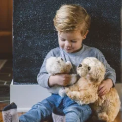 Bearington Lil' Bisquit Plush Labradoodle Stuffed Animal Puppy Dog, 6.5 Inch