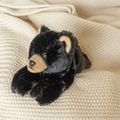 Bearington Lil' Smokie Small Plush Stuffed Animal Black Bear, 9 Inches